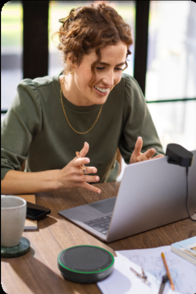 Hybrid team collaborating remotely